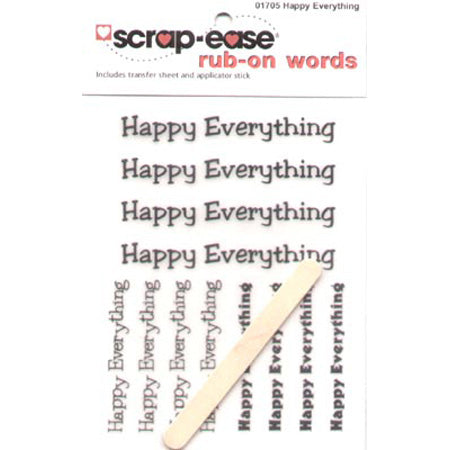 Happy Everything Rub-On Words - Scrap-Ease image 0