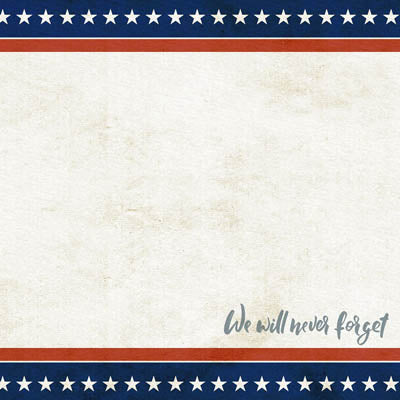 9-11 Patriot 20th Anniversary Day Paper - Scrapbook Customs image 1