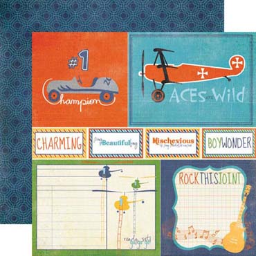 Boy Wonder Double-Sided Cardstock Paper/A Boy's Life Collection - Echo Park image 0