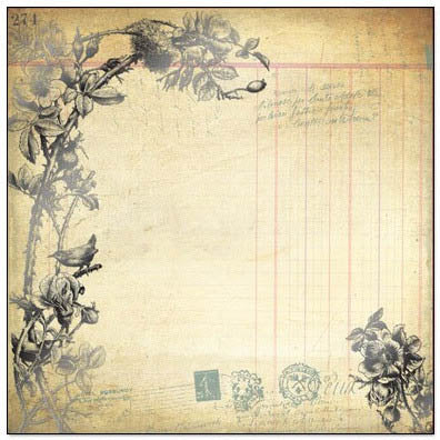 Wild Rose Varnish 12x12 Paper/Paint It Collection - Creative Imaginations image 0