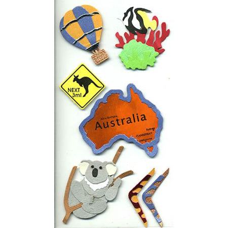 Australia 3-D Essentials Sticker - SandyLion image 0