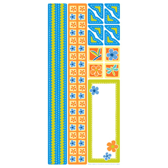 Tigger Embossed Border Stickers, SandyLion image 0