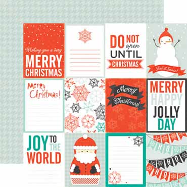 Let it Snow Double-Sided Cardstock Paper/Dear Santa Collection - Echo Park image 0