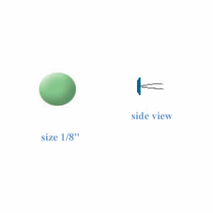 Small Mint Green Brads (25 pak) - Carolees Creations/Adornit image 0