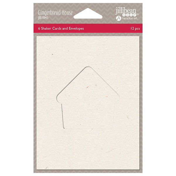 Shaker Card Gingerbread House 6 Pack - Jillibean Soup image 0