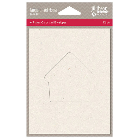 Shaker Card Gingerbread House 6 Pack - Jillibean Soup image 0
