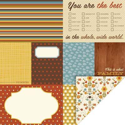 Mini Celebrations "We Are Family" Double-Sided Paper - KI Memories image 0
