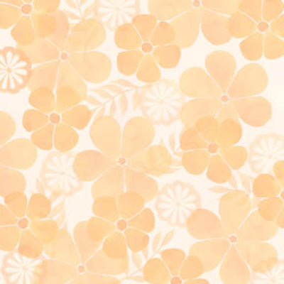 Light Orange Floral Paper, SandyLion image 0