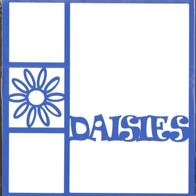 Daisy 2 Piece Laser Cut Overlay #2 / Doo Dilly Designs image 0