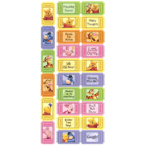 Pooh Tickets Sticker, SandyLion image 0