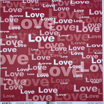 Love Words Paper - Pebbles Inc. image 0