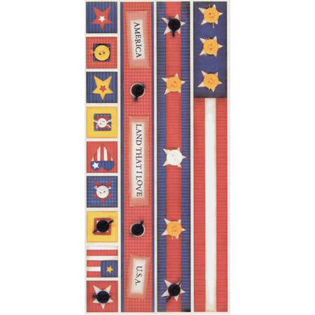 America Sampler Sticker - Pebbles INC. image 0