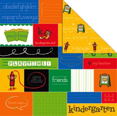 Kindergarten Double-Sided Paper - Creative Imaginations image 0