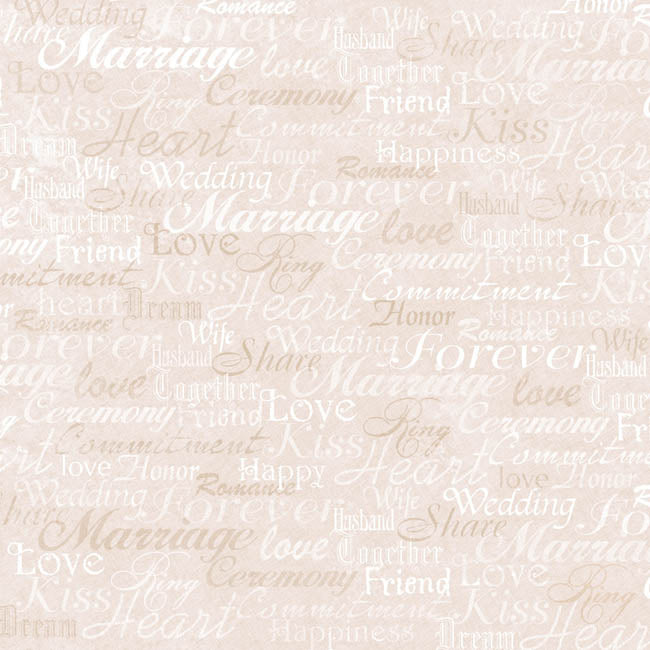 Marriage Words Paper- Hot Off the Press image 0