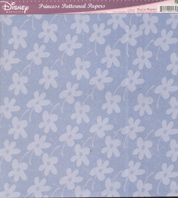 Blue Princess Flowers Paper -Paper Garden image 0