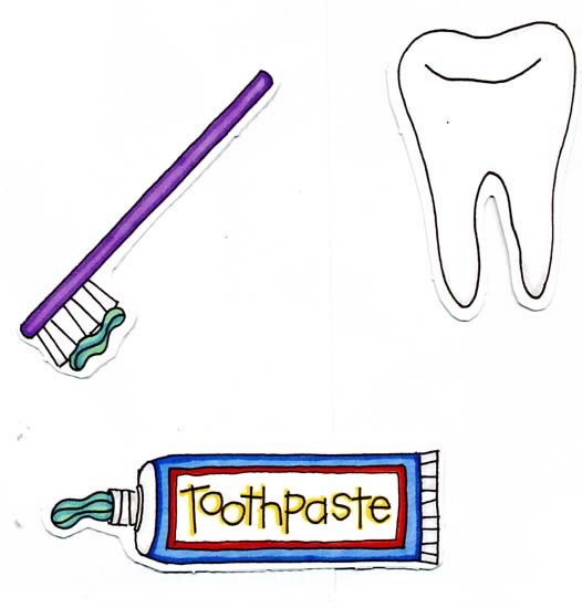 Toothpaste a Tooth and Toothbrush / Cock A Doodle image 0