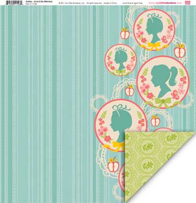 Love in the Afternoon Double-Sided  Paper/Audrey Collection / My Little Shoebox image 0