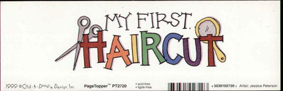 My First Haircut Topper (Scissors) / Cock A Doodle image 0