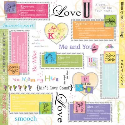 Love Defined 12 x 12 Paper - Carolees Creation image 0