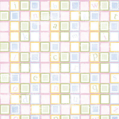 Blocked Nursery Girl Paper - Carolees Creations/Adornit image 0