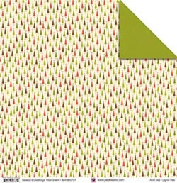 Season Greetings Tree/Green Paper - Pebbles Inc. image 0