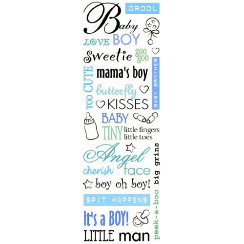 Baby Boy Words Sticker, SandyLion image 0