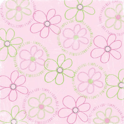 Simply Worn Daisies Paper - Carolees Creations/Adornit image 0