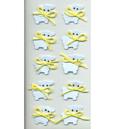 Lambs 3-D Essentials Sticker, SandyLion image 0