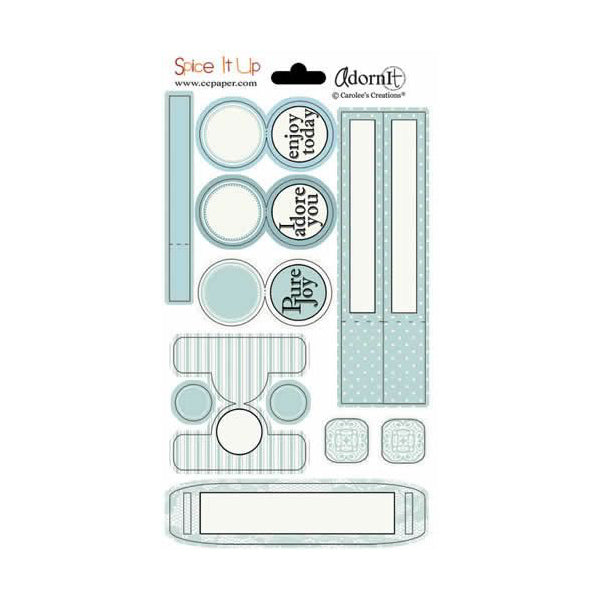 Aqua Kandy Tabs Stickers - Carolees Creation image 0