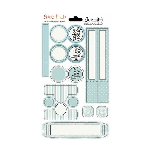 Aqua Kandy Tabs Stickers - Carolees Creation image 0