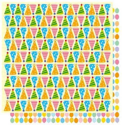 Party Hats Double-Sided Cardstock Paper with Glitter Accents - Best Creation Inc image 0