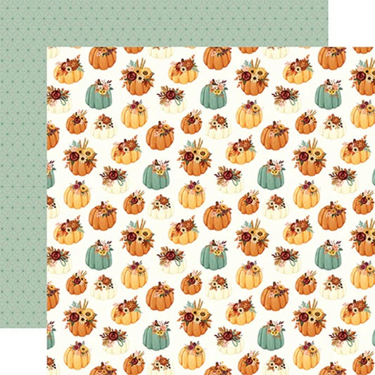 Pumpkin Bouquets Paper/Harvest - Carta Bella image 0