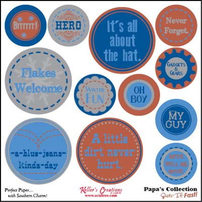 Papa 6x6 Quote it Fast! Card / Keller Creations image 0