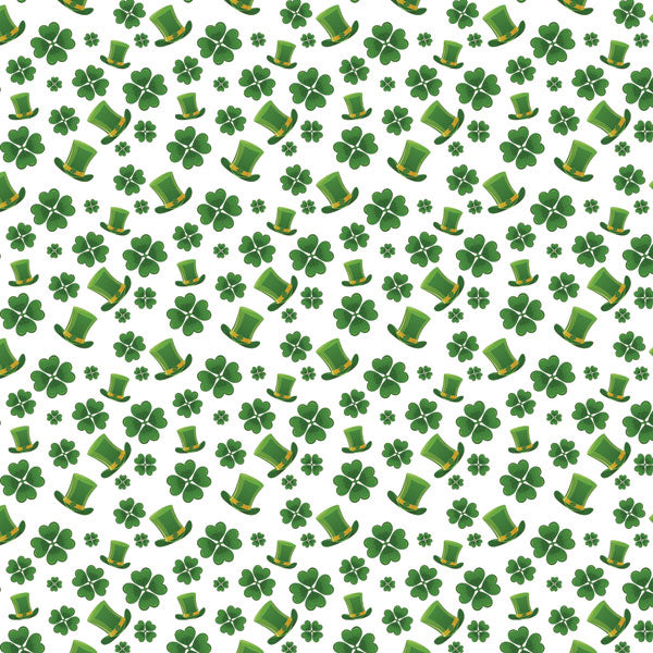 Clovers & Hats Paper - Scrapbook Customs image 0