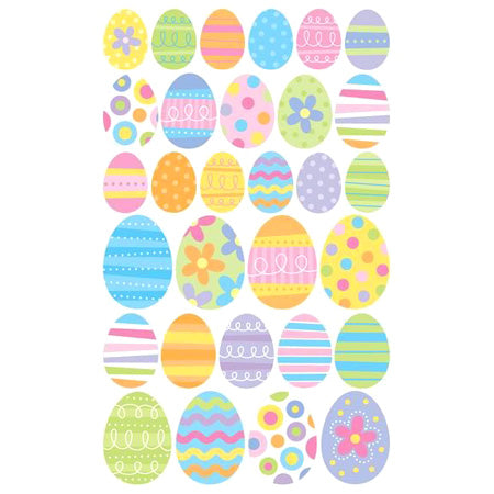 Easter Eggs Vellum Sticker, SandyLion image 0