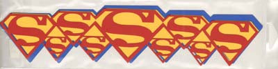 SuperMan 11 inch 3pc Laser Cut Topper/Accent / Doo Dilly Designs image 0