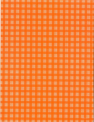 8 1/2 X 11 Orange Plaid Paper image 0