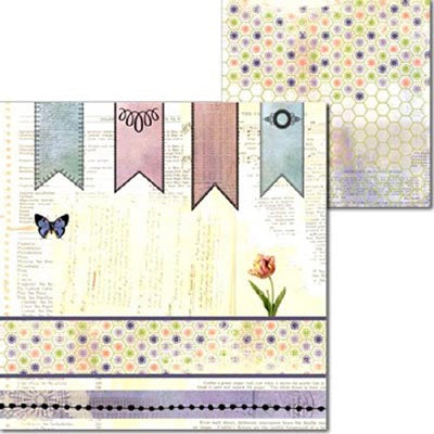 Le Jardin Double-Sided Paper - Creative Imaginations/Splash of Color image 0