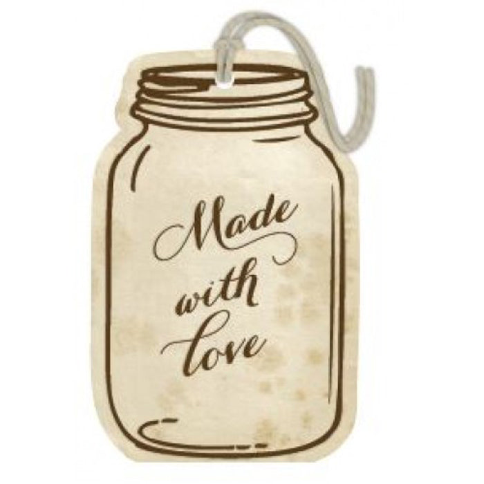Love Tag Embossed Jar - Jillibean Soup image 0