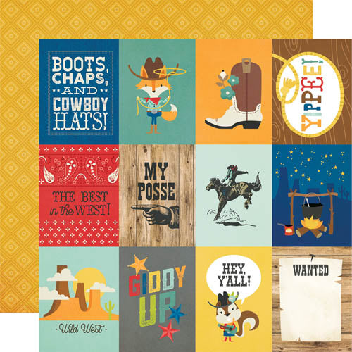 Howdy 3/4 Elements Paper - Simple Stories image 0