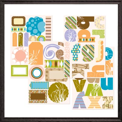 Daydream Ensemble Self-Adhesive Chipboard - GCD Studios image 0