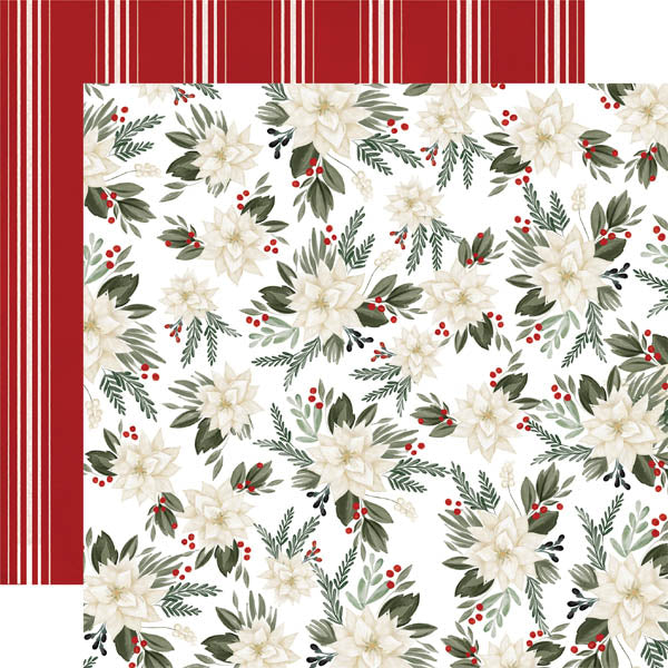 Poinsettia Floral Paper - Carta Bella image 0