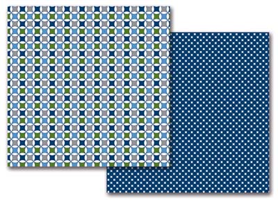 Boy Circle/Boy Circle Stars 12 x 12 Double-Sided Paper - Queen &amp; Company image 0