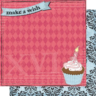 Make a Wish Double-Sided Cardstock Paper with Glitter - Best Creation Inc image 0