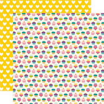 Cupcake Casey Double-Sided Cardstock Paper/Little Girl Collection  -  Echo Park image 0