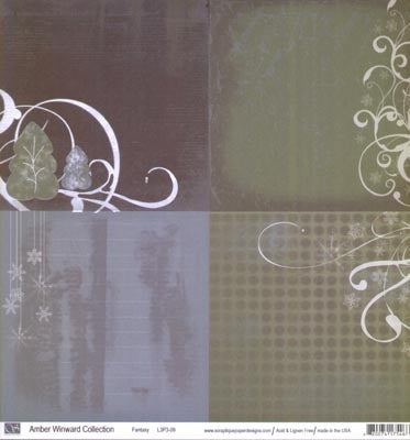 Fantasy/Grandma's Blankets Double-sided Cardstock Paper/Amber Winward Collection, Scraptique image 0