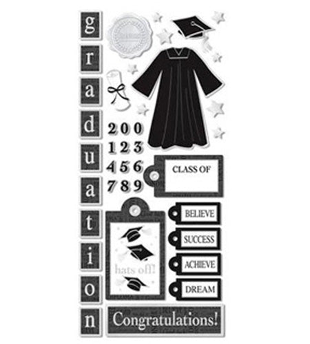 Graduation Icon Stickers, Sandylion image 0