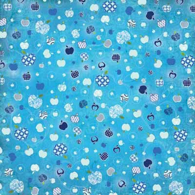 Blue Apple Scatter Paper - Carolees Creations/Adornit image 0