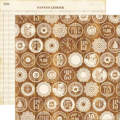 Christmas Wooden Nickels Double-Sided Cardstock Paper/This & That Collection - Echo Park image 0
