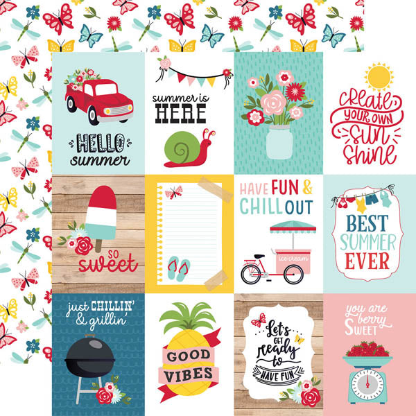 A Slice of Summer 3x4 Journaling Cards - Echo Park image 0